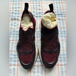 FENDI Flow Sneaker Mesh Black and Red Men Size 10